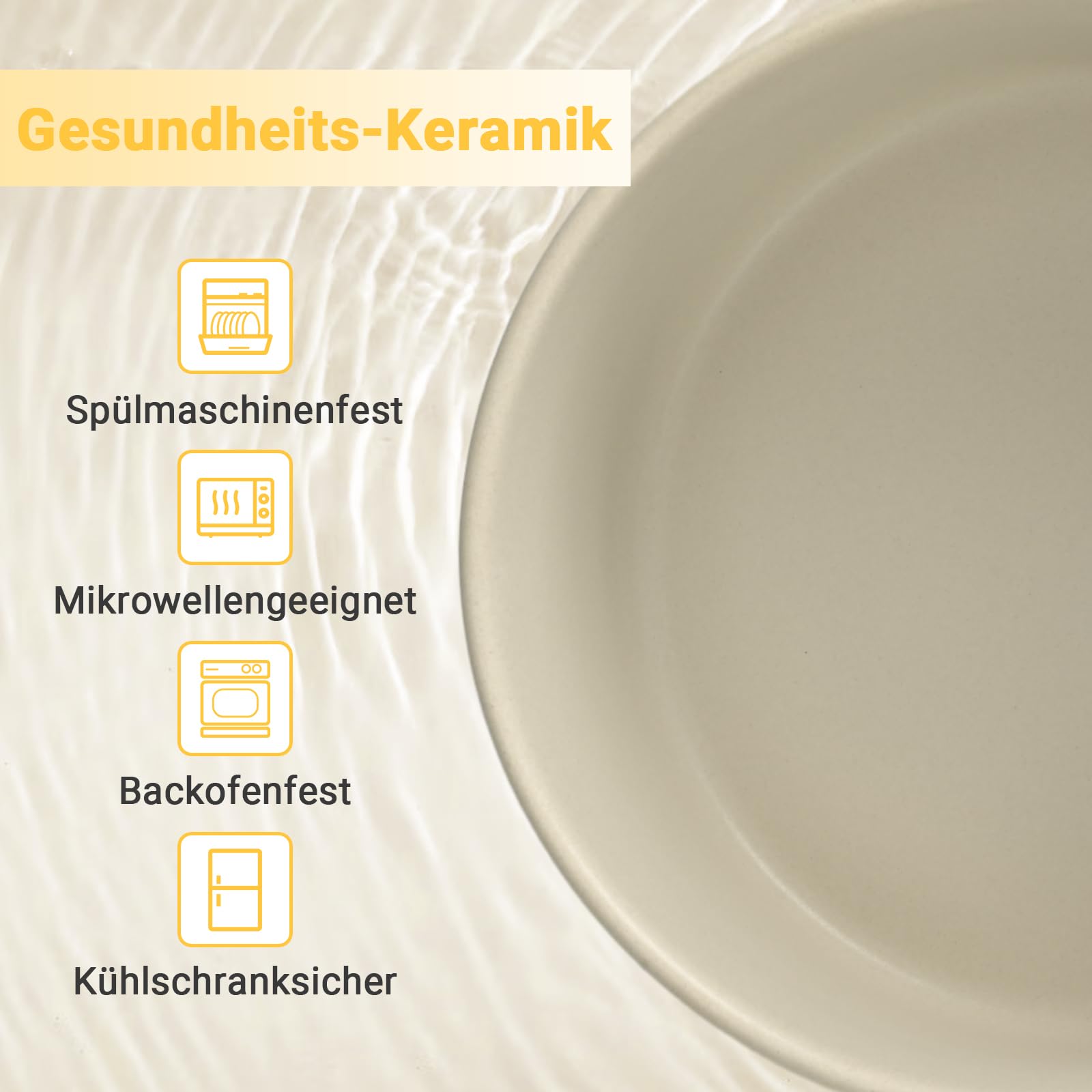 SPUNKYJUNKY Hundenapf Keramik Fressnapf Erhöhter Futternapf Wassernapf mit Bambus Ständer für mittelgroße und große Hunde (1800ml, Grau)