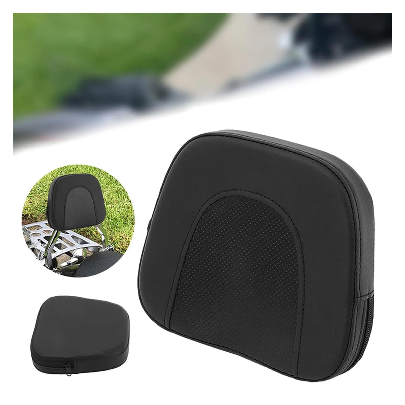 Dossier arrière Moto Coussin de Dossier de Barre Sissy arrière de Moto, Coussin de Passager en Mousse pour siège arrière de Moto