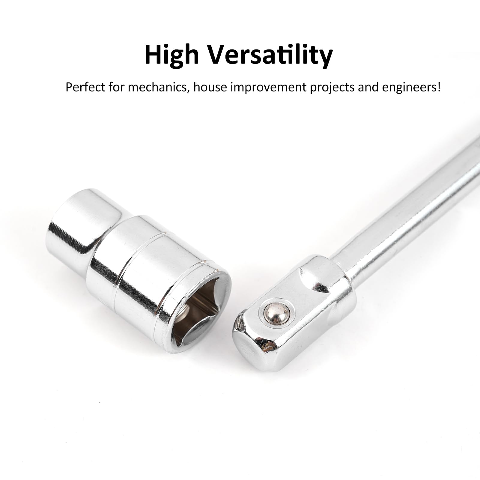 13 Pieces Socket Wrench Kit Includes 1Pcs T Handle Socket Driver and 12Pcs Socket - Image 4