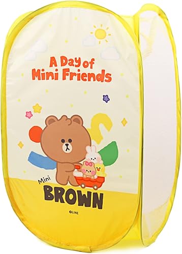 Miniatura 2 de Cesta desplegable con asas de transporte duraderas, 13 estilos de dibujos animados para niños