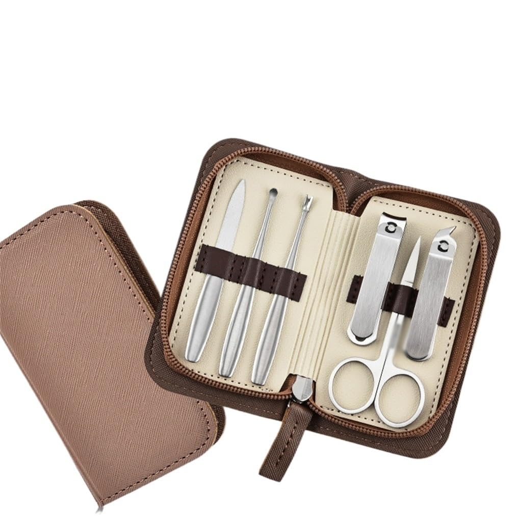 Nagelknipser-Set (6-teilig), Peeling-Ohrreiniger, Nagelmaniküre-Komplettset mit Spezialwerkzeugen