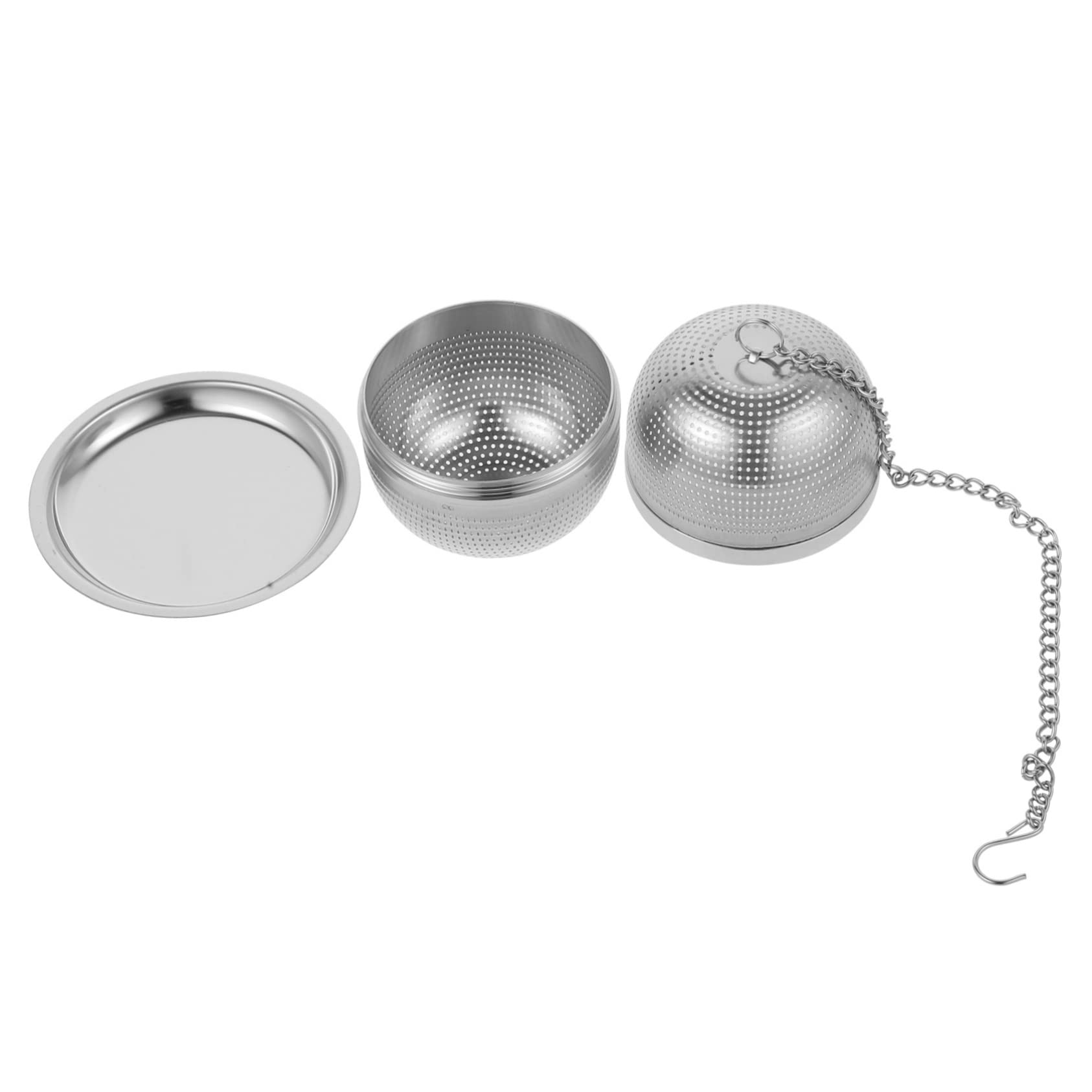 PRETYZOOM 3 Infusores De Té De Metal Coladores De Té Para Té Suelto Diseño Simple Y Resistente.