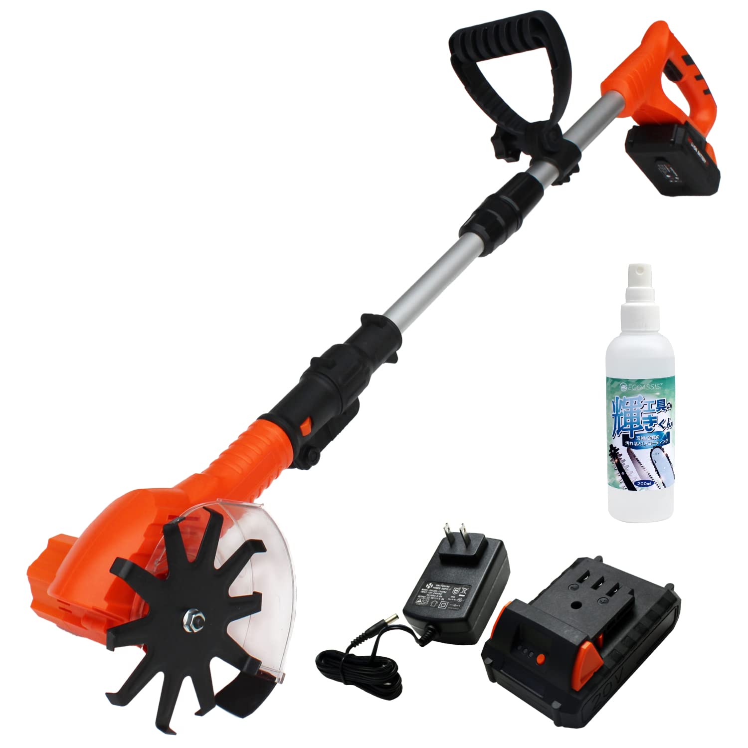 Amazon | YARD FORCE 24Vコードレス 除草耕運機 汚れ落としスプレー
