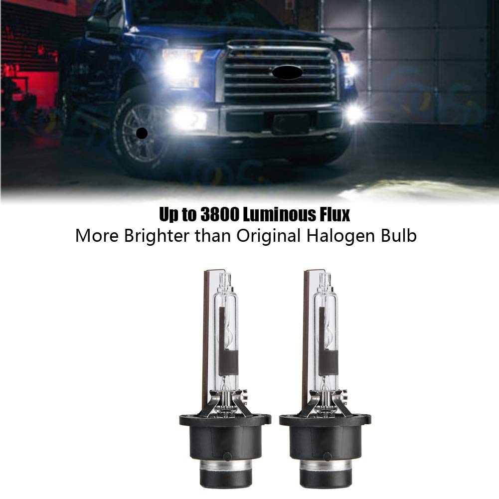 Aramox D2R Xenon Headlight, 6000K 35W Bombillas de repuesto para faros delanteros de l¨¢mpara de xen¨®n para coche (2 piezas)
