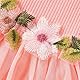 JiAmy Baby Mädchen Kleider und Strickjacke 2 Stück Kleinkind Herbst Kleidung ärmellose Blumen Kleid Waffel Mantel Hochzeit Prinzessin Partykleid für Mädchen 18-24 Monate Rosa
