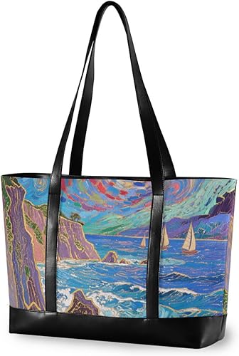 Mountain Clouds Beauty Essentials bolsa para laptop para mujeres 14 con cremallera bolsos de trabajo para gimnasio con maletín ejecutivo para mujer