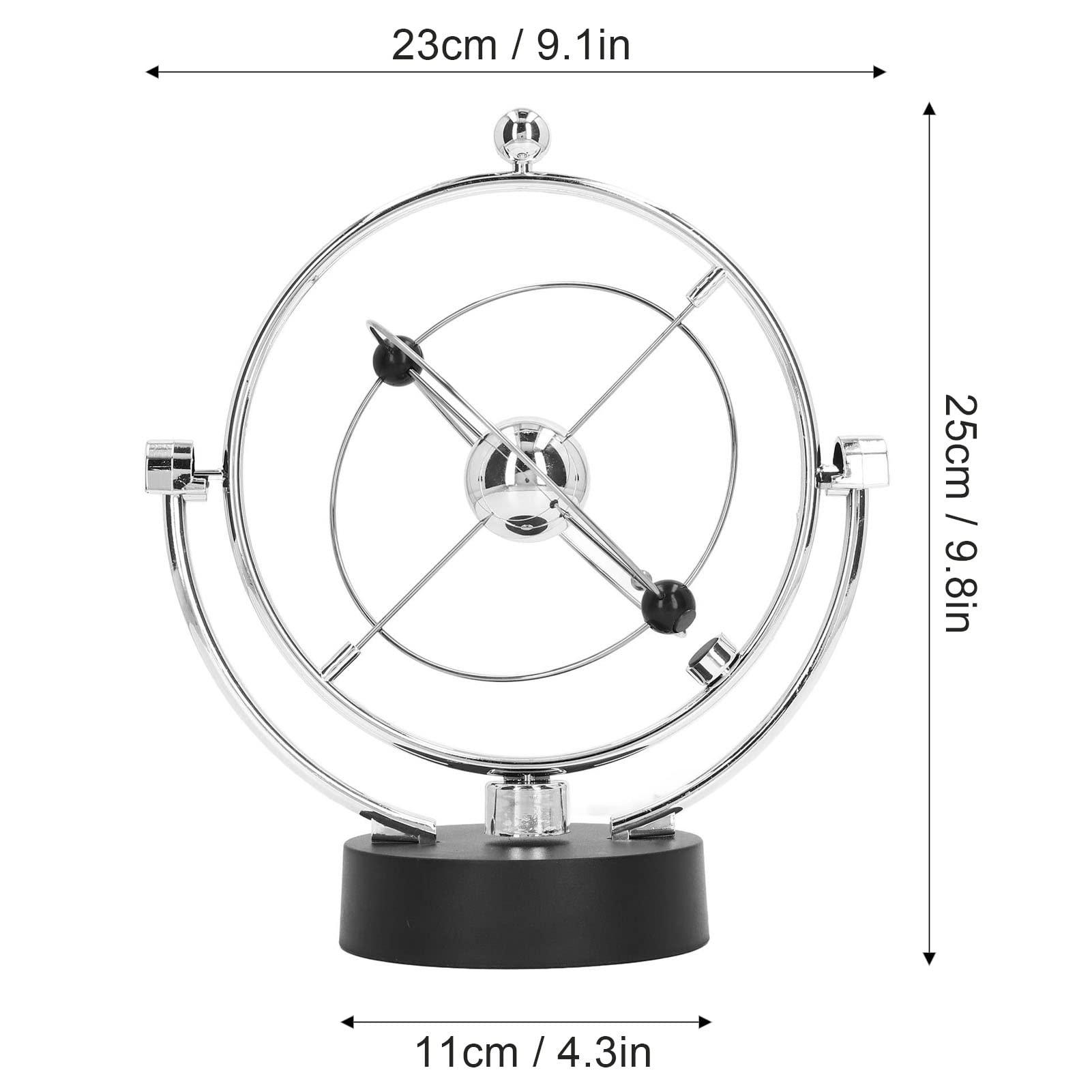 Perpetuum Motion Swing Ball Perpetual Motion Desk Toy Décoration Perpetual Motion Desk Toy Installation Simple, Connaissance Scientifique Élégante, Perpetuum Experimentierkästen