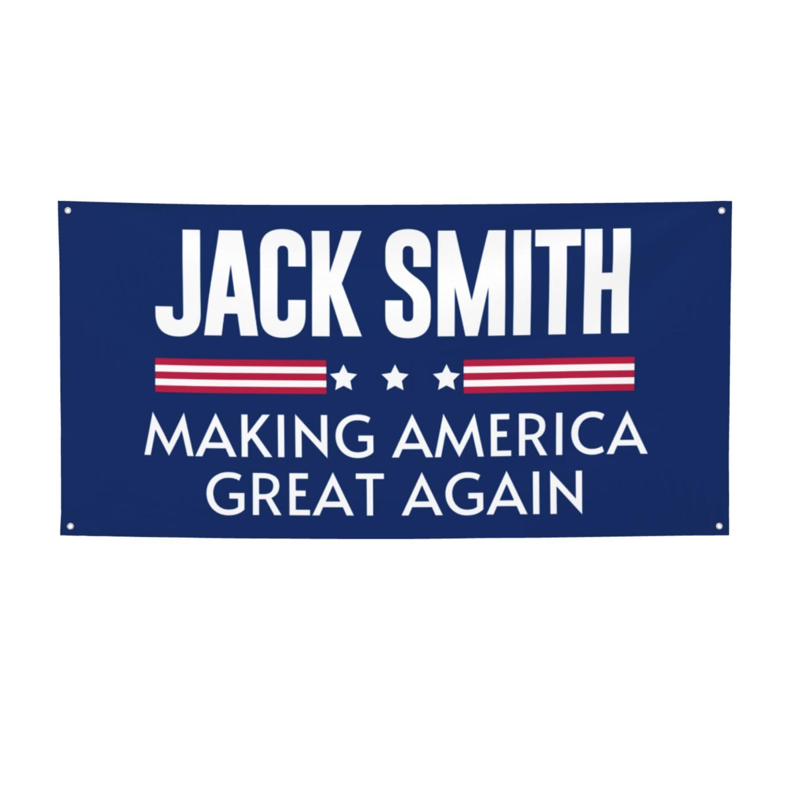 2x4 Ft Jack-Smith Making America Great Again Banner Flag Let'S Go Jack-Smith Flag Sign Fuck Anti Trump For Prison 2024 Flag Banner For Room Party Decoration With 4 Metal Eyelets