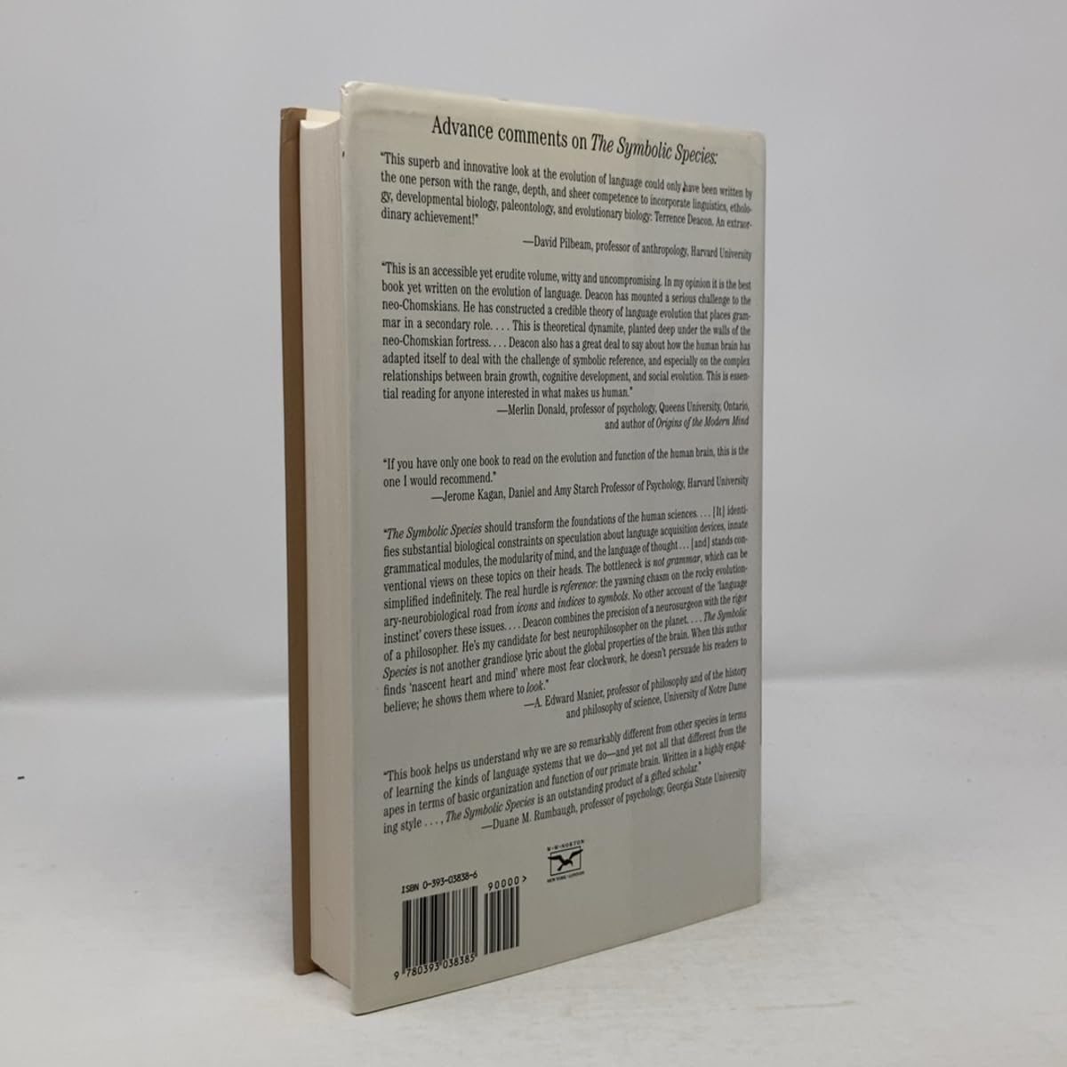 The Symbolic Species: The Co-Evolution of Language and the Brain