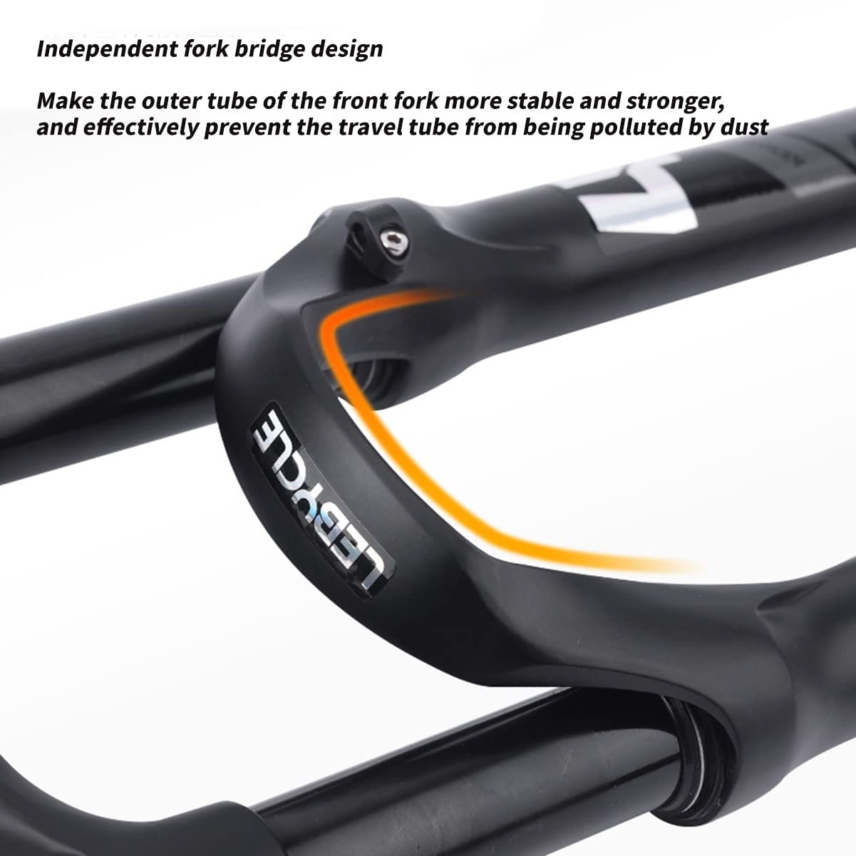 Horquilla para Bicicleta de montaña 26/27.5/29 Pulgadas con Cierre rápido de 1-1/8" y 9 mm para diversas Pistas (29")