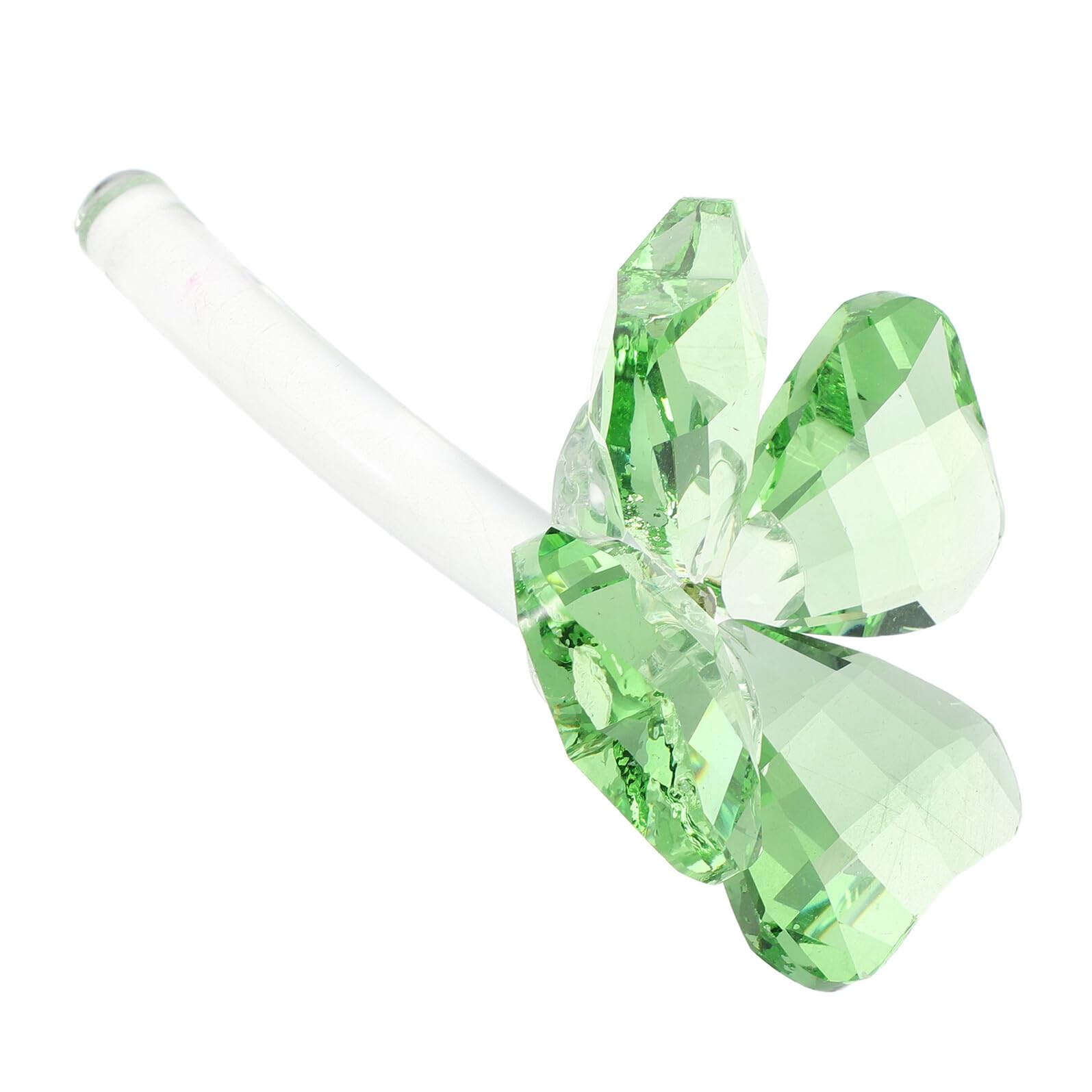 Ornements de trèfle en cristal green avec finitions artisanales haut de gamme