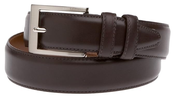 Allen edmonds dark brown belt Clearance