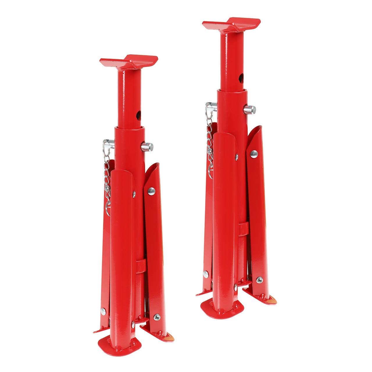 WALTER Unterstellbock 2 Stück, Wagenheber mit Einer Traglast von 3T pro Stütze, höhenverstellbar von 286mm bis 401mm, Stützfuß für PKW ideal zum Reifenwechsel, klappbar leicht zu verstauen