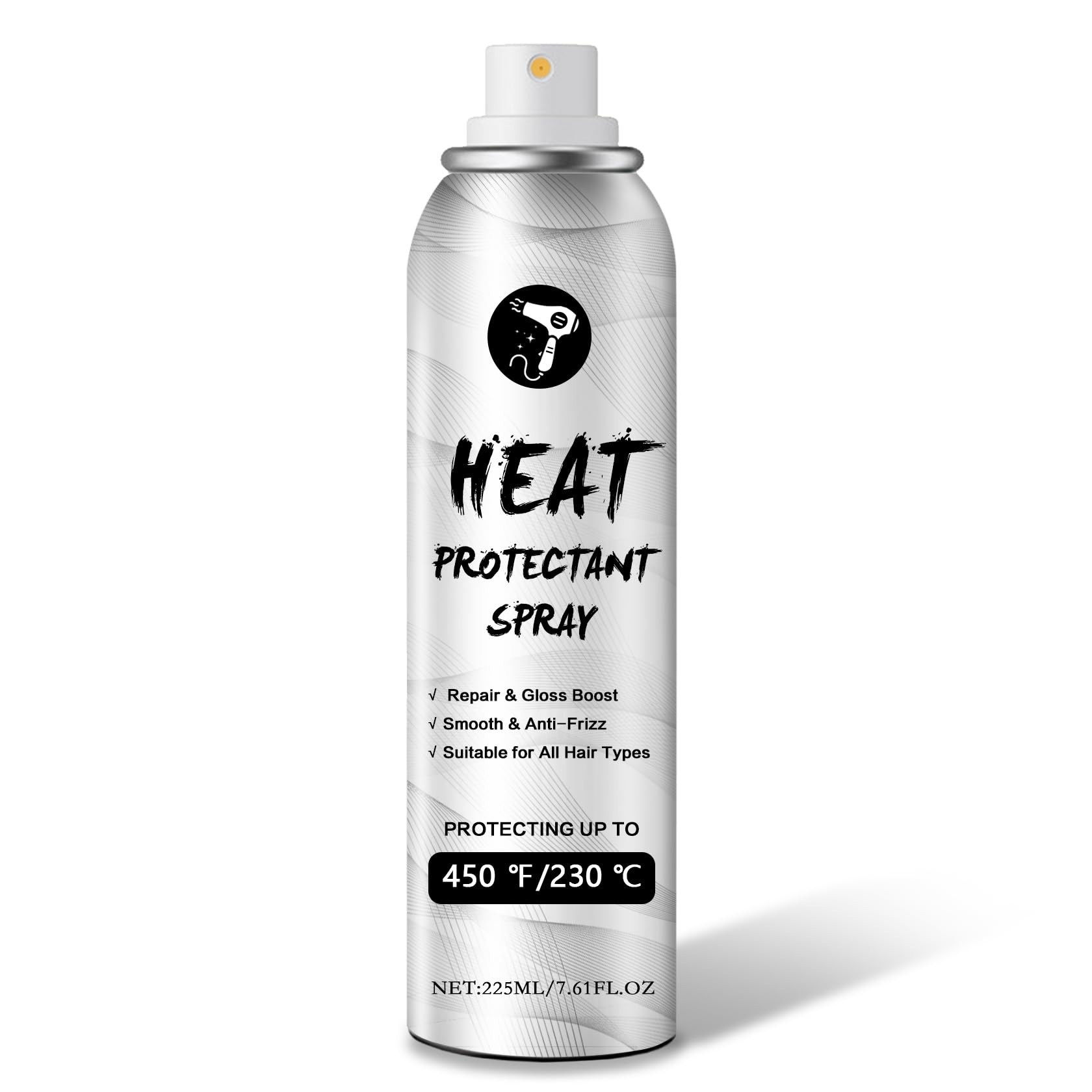 QIUFSSE Heat Protectant Spray for Hair,Deep Nourishment and Moisturizing,Repair and Gloss Boost Heat Protection Spray for Hair,protector termico de
