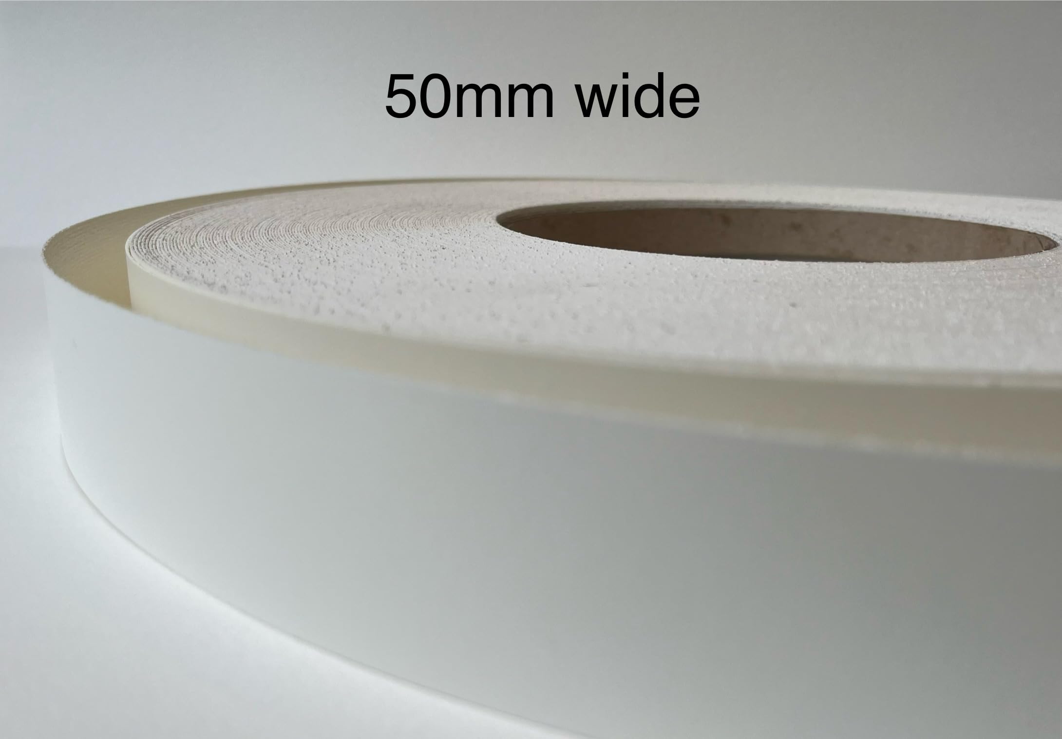 Vale Veneers Rollo de cinta adhesiva de melamina blanca de 50 mm, 5 m, cinta adhesiva para bordes, armarios, estanterías, muebles (50 mm)