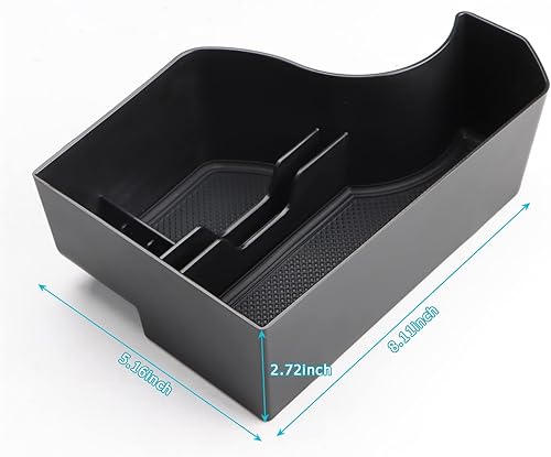 Miniatura 7 de MARCHFA - Bandeja organizadora de consola central compatible con Kia NIRO 2023 2024 2025 2026, caja de almacenamiento secundaria, accesorios de