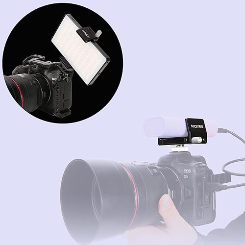 Miniatura 7 de NICEYRIG Abrazadera de banco de energía de aluminio para DJI RS 2 / RS 3 / RS 3 Pro, 1.969 in - 3.465 in de amplio alcance universal soporte de