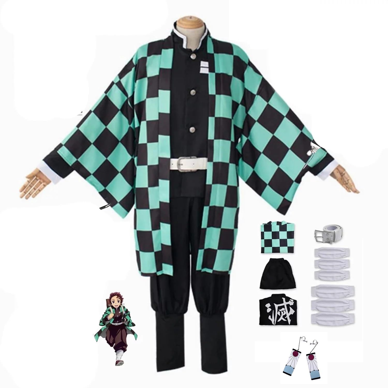 KENMA demon slayer Tanjiro Kamado Cosplay Kimono Clothing Uniform Collectible Costume Halloween (Medium) (B0C7H6JSC5) Amazon Price History, Amazon Price Tracker