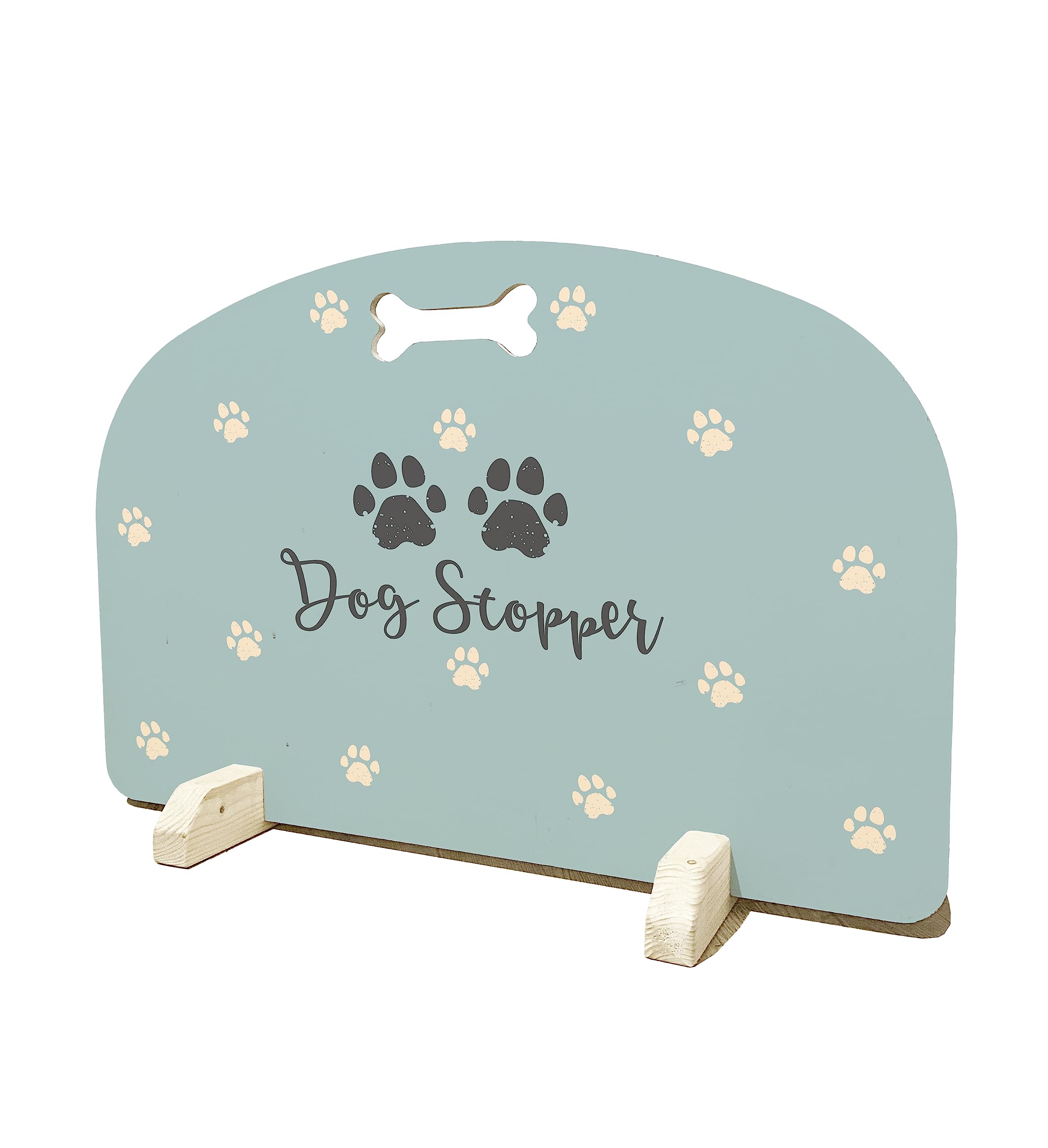 Dog Stopper - Stair Gate, Pet Barrier, Door Stopper, Puppy Stopper, Freestanding Stair Gate (Duck Egg, 81cm)