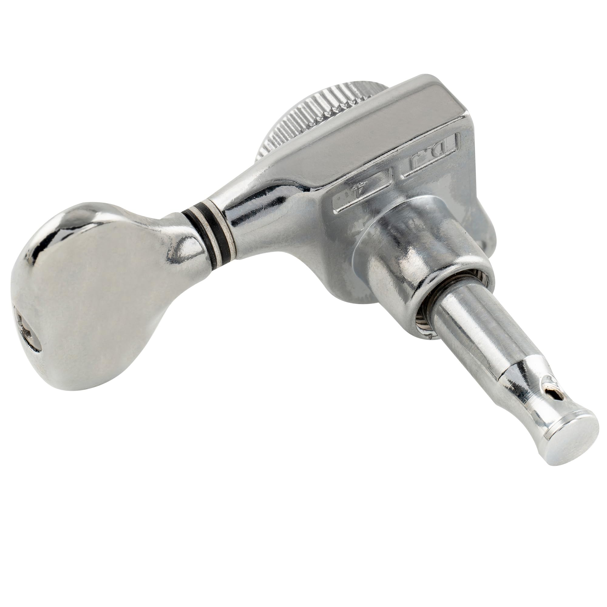 Musiclily Pro 3L+3R Ratio 18:1 Sellado Guitarra Clavijeros Bloqueo Clavijas de Afinación con Botones Y-Style Tornillo 45 Grados para Guitarra Eléctrica/Acústica tipo LP SG, Cromado