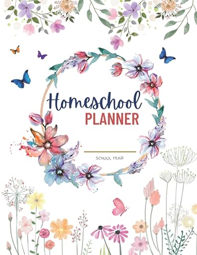 Homeschool Planner: Undated Daily Assignment Tracker and Lesson Planner for One Student | Customizable | Activity Tracker