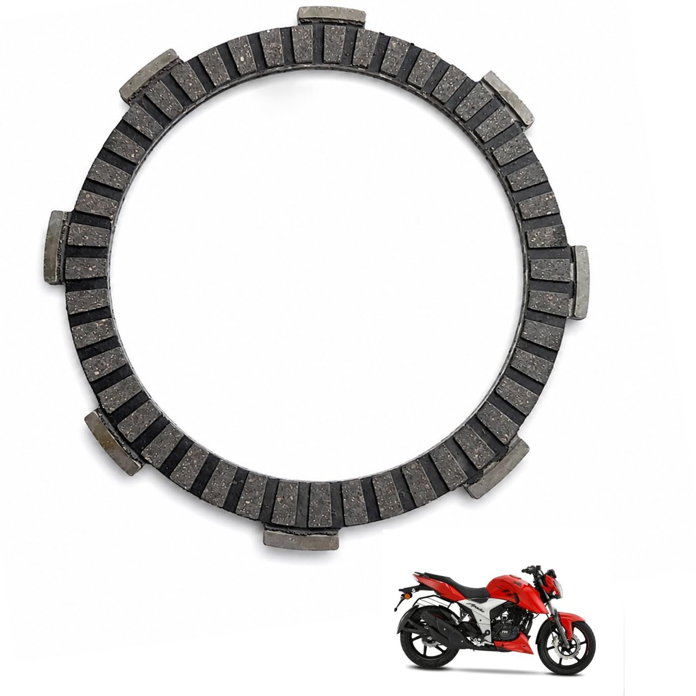 TVS Apache Clutch Plate Set 5 PCS | Bike Clutch Plate | aluminium-picture-30