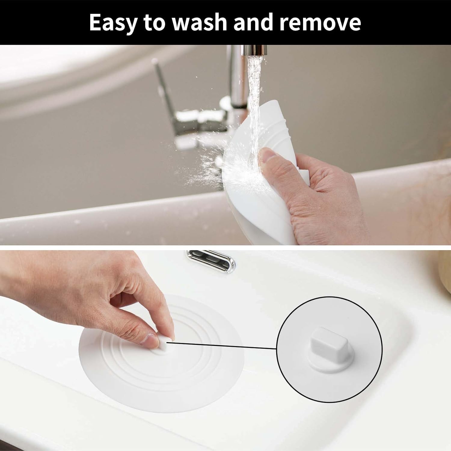 Bathtub Drain Sper - Silicone Kitchen Bathroom Hair Water