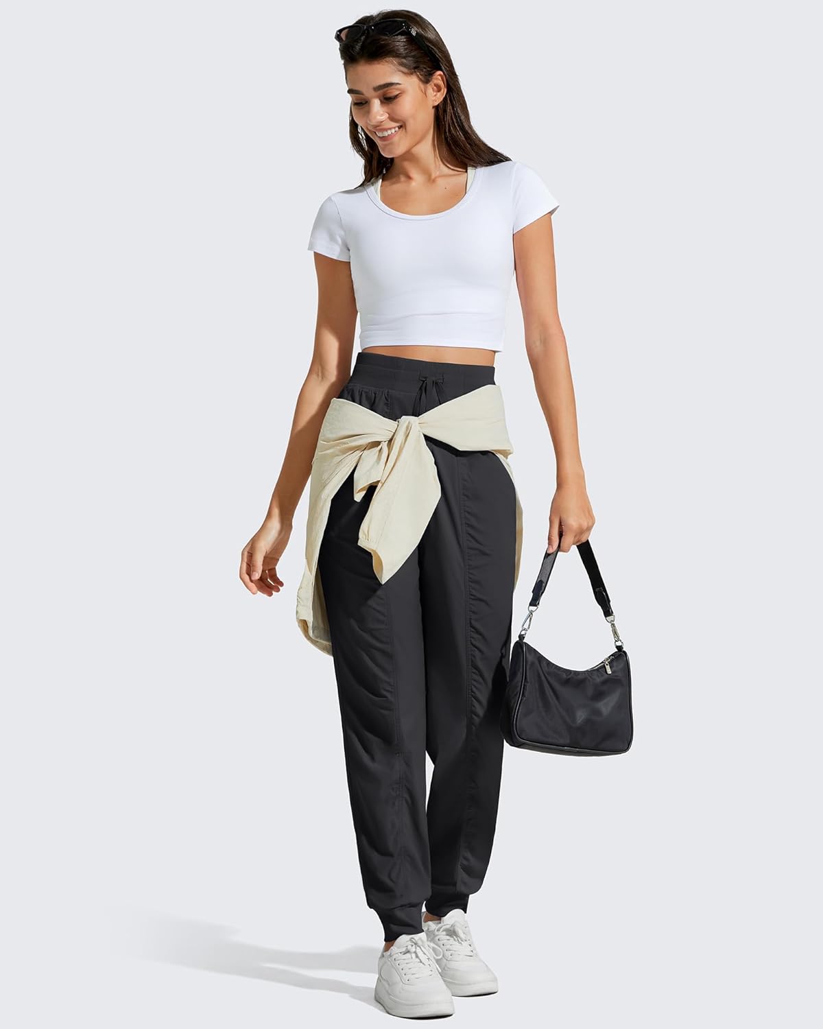 G4Free Women's Joggers with Pockets Lightweight Track Pants Drawstring Workout Casual Pants Athletic Travel - Image 5