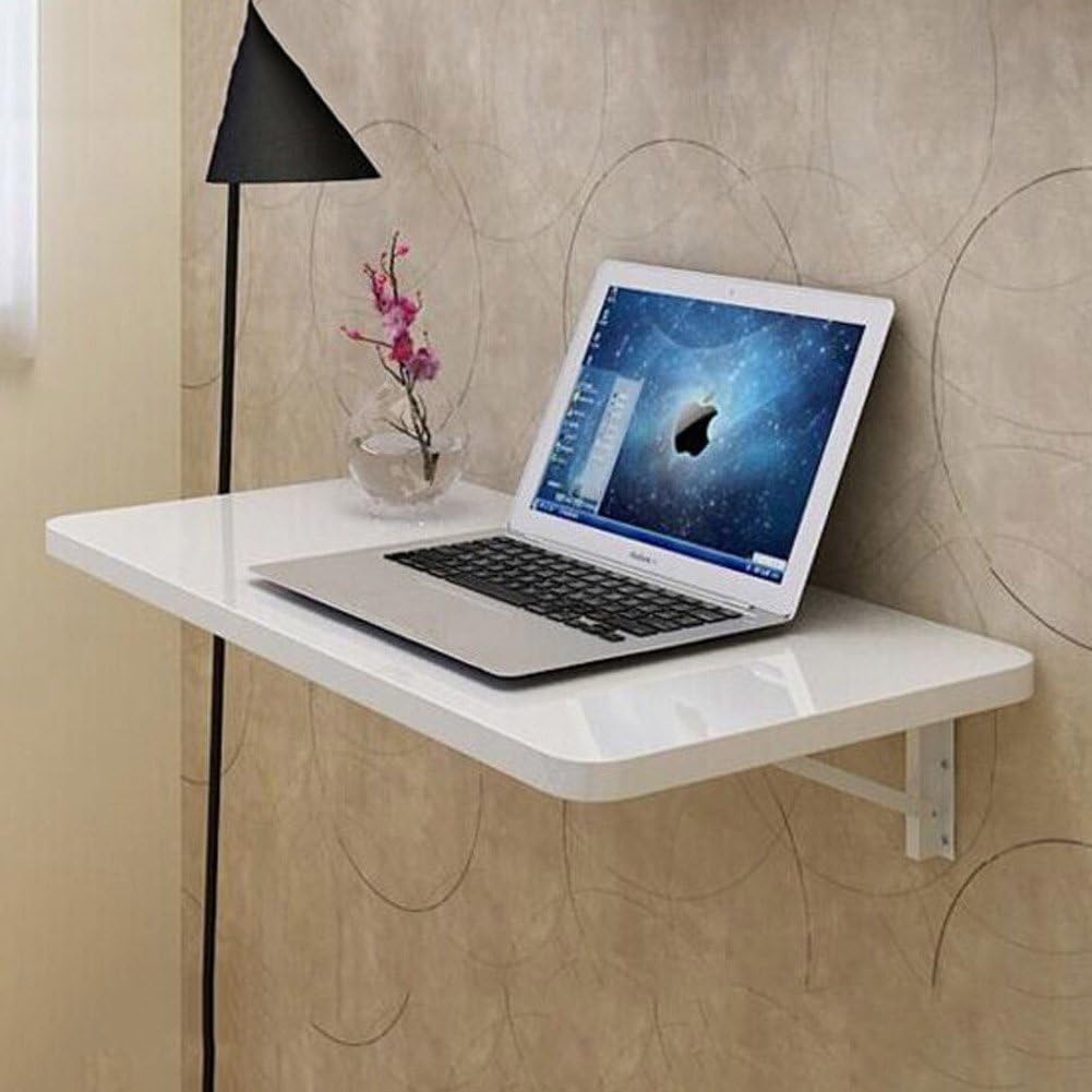 Adjustable Laptop Table,Partition Notebook Stand Wall-Mounted Portable Standing Bed Desk Foldable Sofa Breakfast Tray Portable Adjustable Vented Laptop Stand-B 80x40cm(31x16inch)