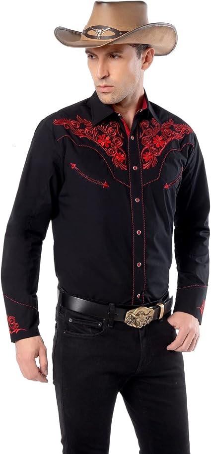EL PIONERO Men's Western Shirt Long 