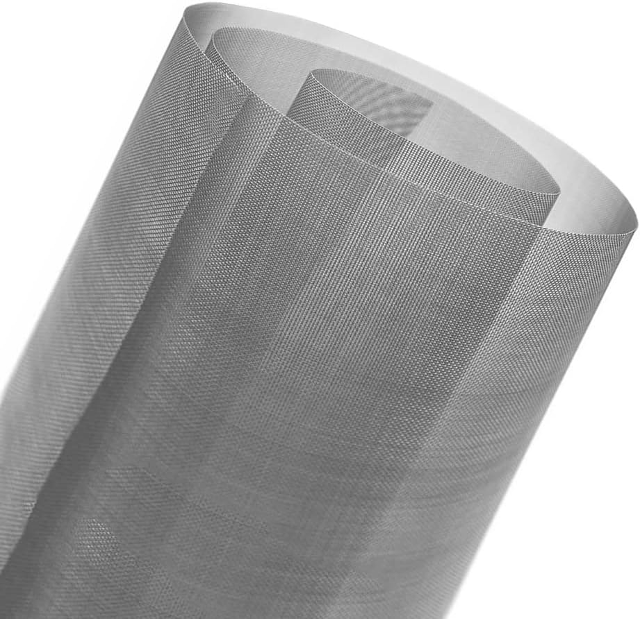 Stainless Steel Woven Wire Mesh, 20 Mesh High-Density Ventilation Screen - Stainless Steel Rodent Barrier for Air Bricks, Pest Proofing, Garden Protection