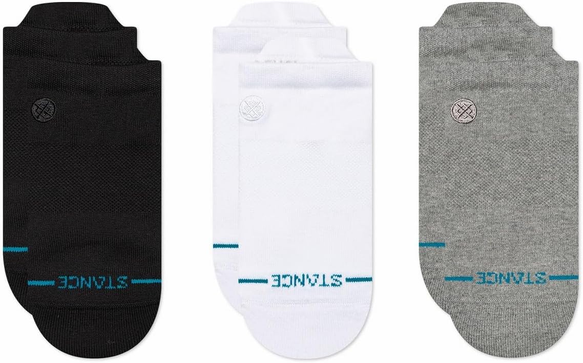 Stance Icon Low Tab Casual Socks 3-Pack, Cotton Blend Socks, Arch Support