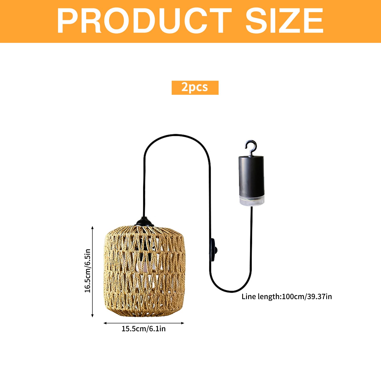 Suspension Luminaire,2 Pièces Suspensions en Rotin,Lampe Suspendue avec Télécommande,Lampe Suspension Rétro,Rotin Insert Suspension,pour l'intérieur,l'extérieur,le Jardin,le Balcon