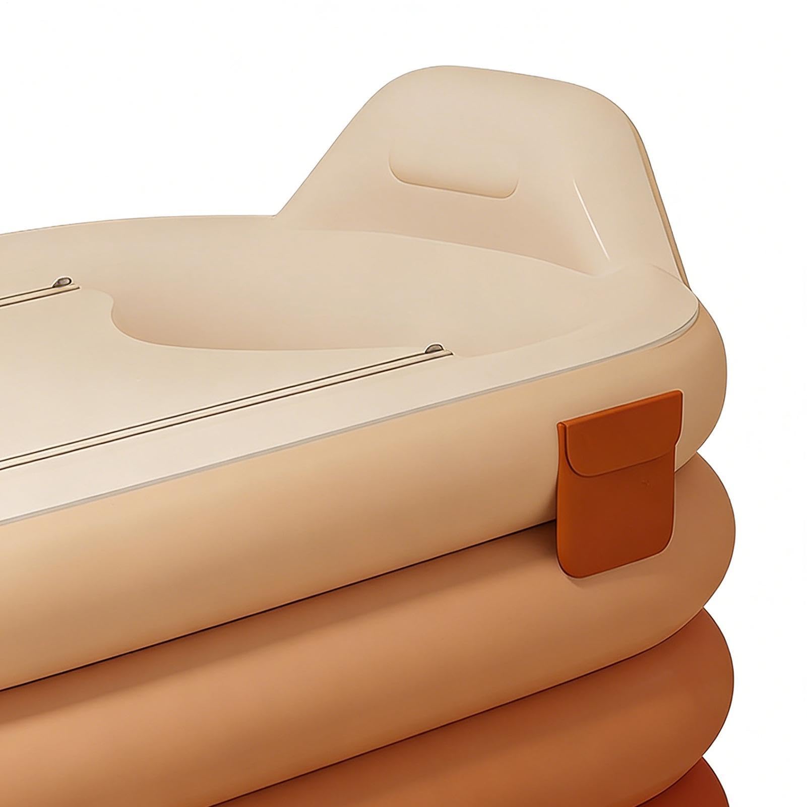 Vasca da Bagno Gonfiabile | Secchio per Doccia con Pompa a Pedale,Vasca Gonfiabile per Adulti,per Relax, Hotel, Appartamento
