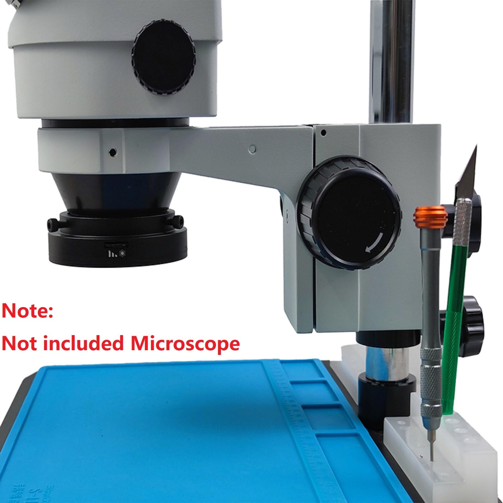 DAGIJIRD Anillo de luz LED iluminador, USB 72 LED foco ajustable fuente de lámpara para microscopio visión científica