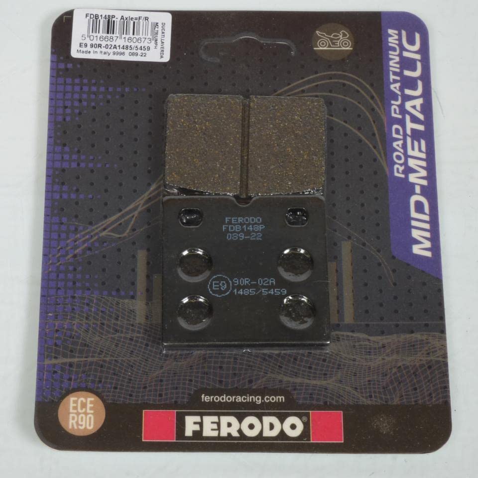Ferodo Fdb148p Platinum l'excellence semi-métallique One Size