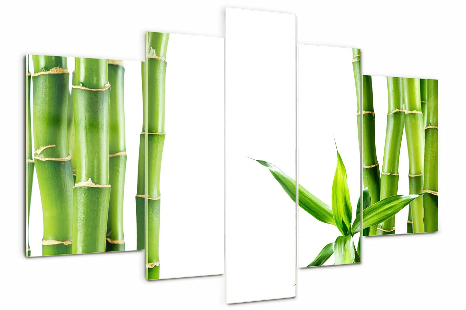 Peinture murale polyptyque haut de gamme bambou 170x100