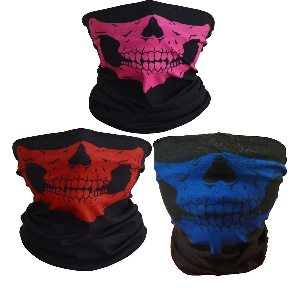 Ulalaza ToBe-U Seamless Multi Function Half Face Skull Tube Mask for Halloween — image 1