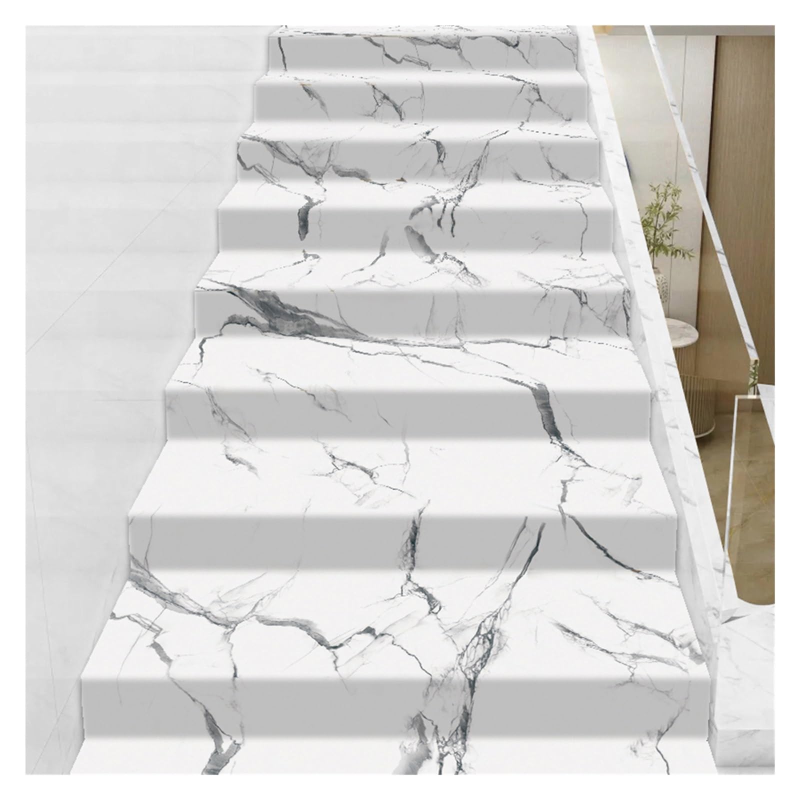 Alfombra de escaleras antideslizante e impermeable anticolisión