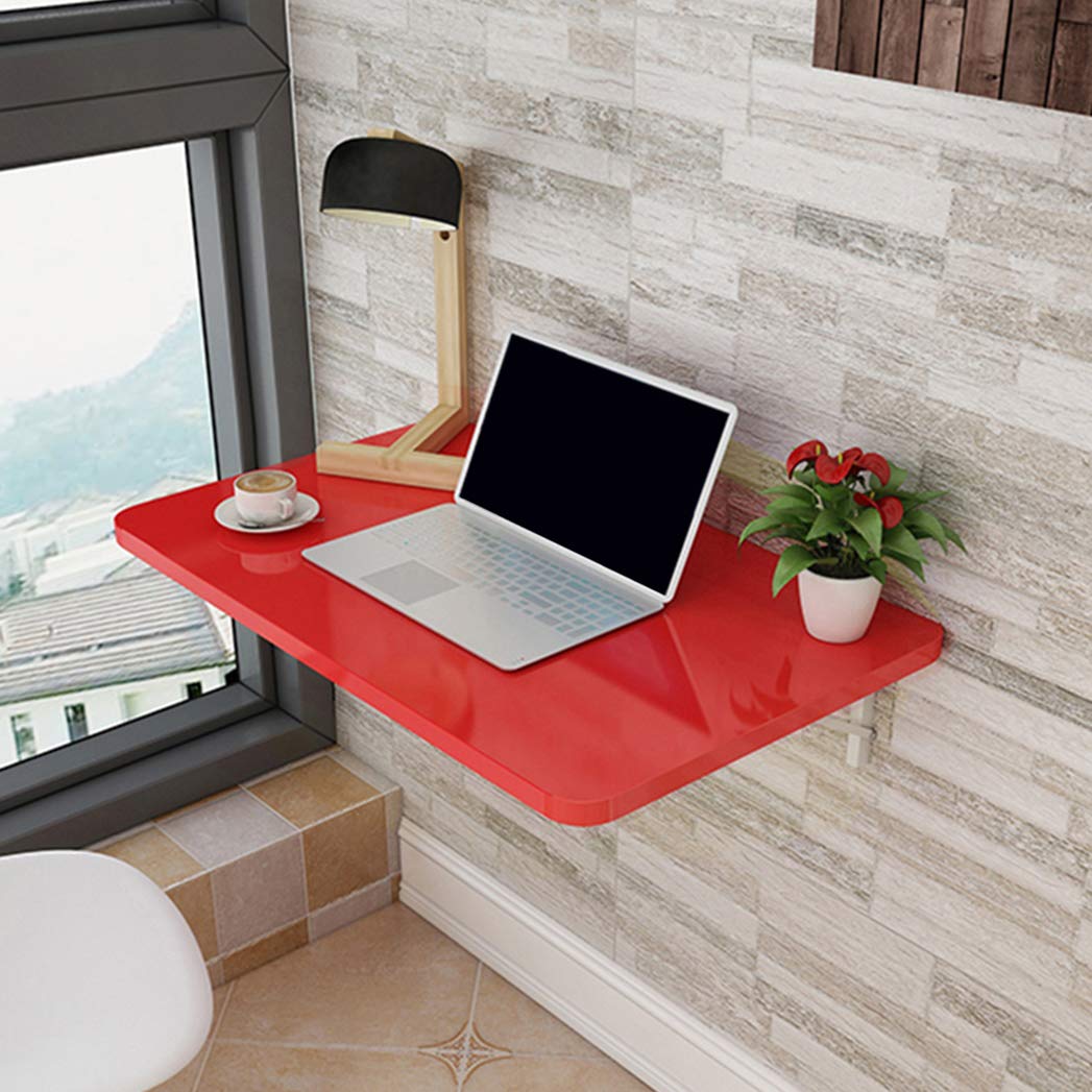 Tavolo Pieghevole da Parete in Truciolare,Elegant Supporti Pieghevole Multifunzione Salvaspazio Muro per Garage/Cucina Piccolo Lavoro Ribaltabile a Parete Pranzo, Tavolino