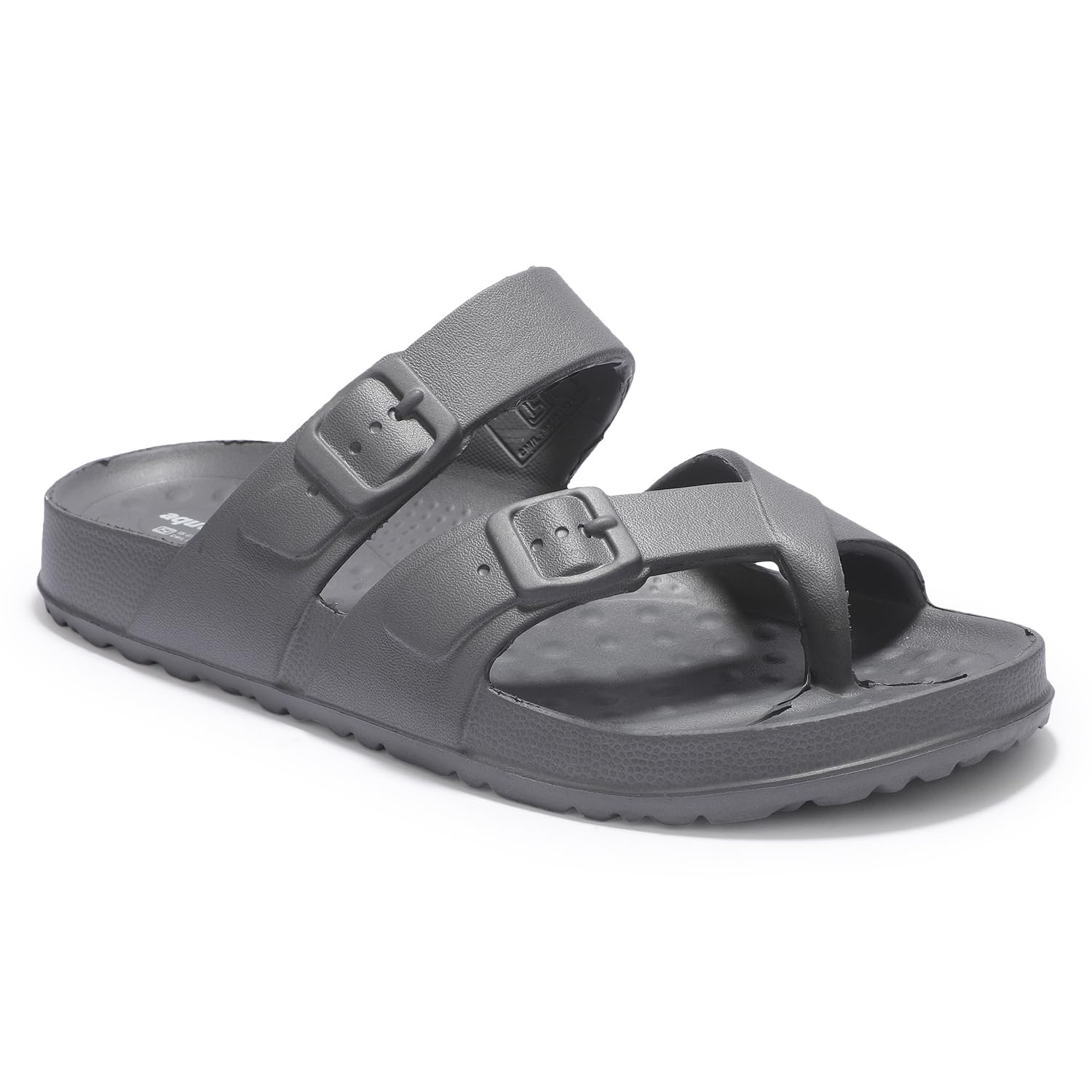 aqualite Slides for Men | Lightweight EVA Sliders for Mens | Waterproof Slip-On Slides with Anti-Skid Sole | Soft Cushion Casual Sandals for Home, Beach, Pool, Travel & Outdoor Use-picture-1