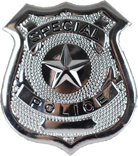 Miniatura 3 de NOVELTY GIANT WWW.NOVELTYGIANT.COM Insignia de policía de juego de simulación con collar de moda de cadena