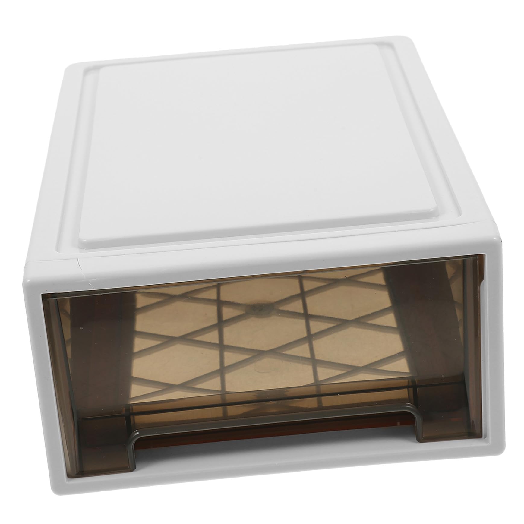 Boîte de rangement plastique transparente tiroir 5L à ouverture fluide pour placard