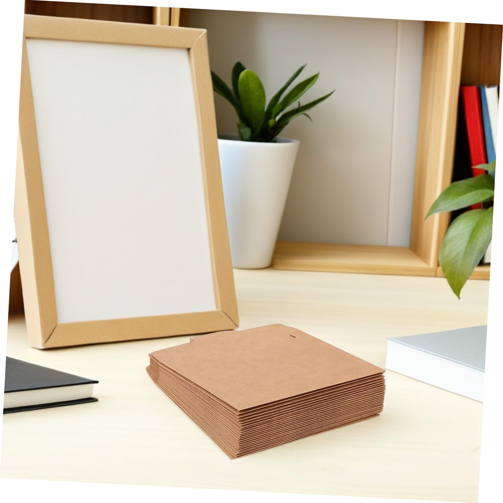 Beavorty Papier Kraft Enveloppes Marron Lot de 50 Pièces, pour CD