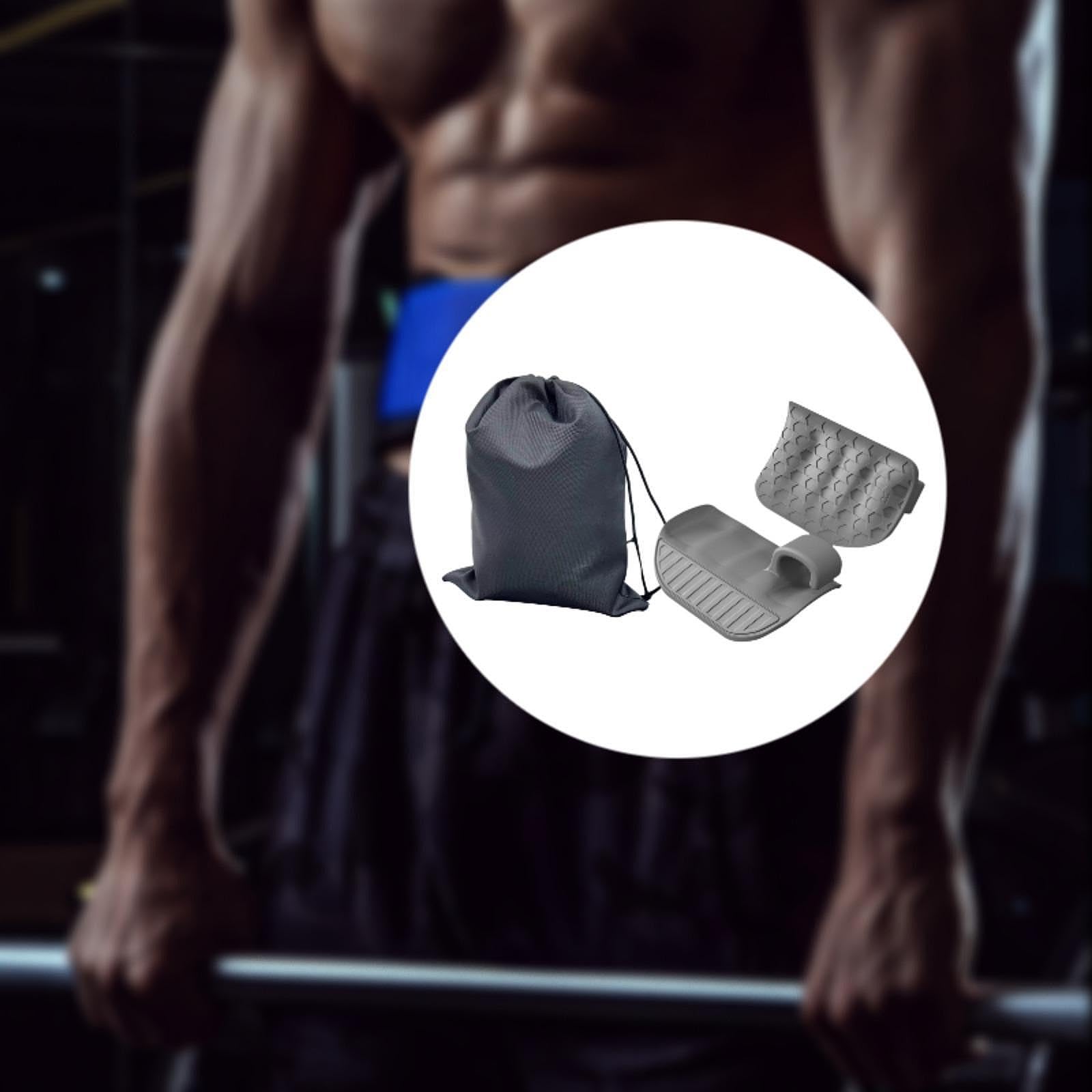 Menolana Weight Lifting Grips Palm Grippers Flexible Portable Workout Gloves Gym Grips for Pull Ups Sports Crosstraining Gymnastics, Grey