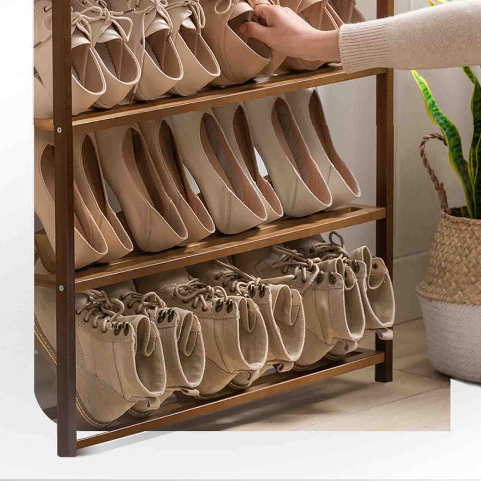 Zapatero, Zapatero de múltiples Capas Estrecho e Inclinado Simple de bambú, Zapatero pequeño Delgado de 17 cm (Misura : 70cm)