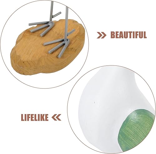 Miniatura 4 de EXCEART 2 figuras náuticas de playa de pájaro marino, estatua de gaviota, escultura de pájaro, adorno para interiores y exteriores, decoración