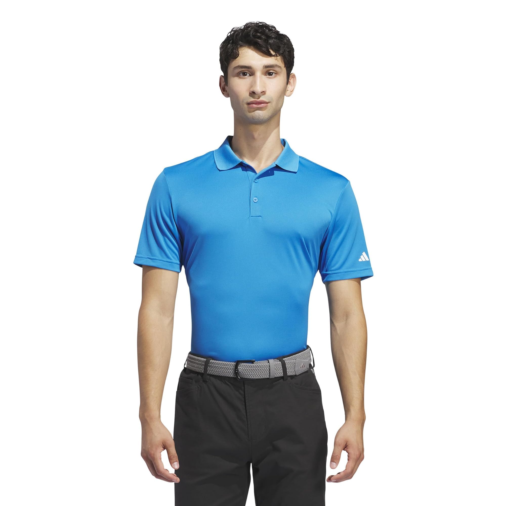 adidas Men's Adi Performance Polo Shirt, Bright Blue, XL