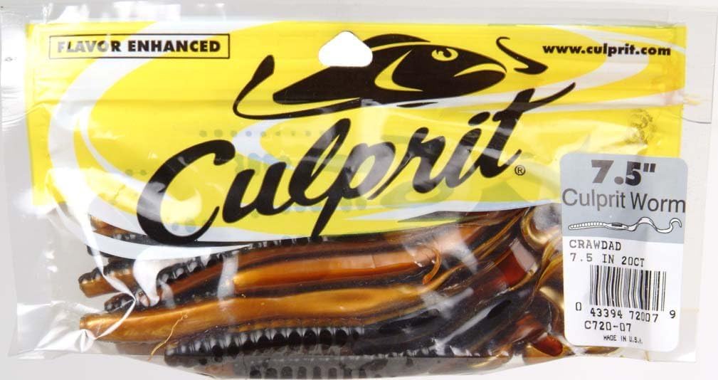 Culprit Surf 7.5-in. Worm, 18Ct Bag