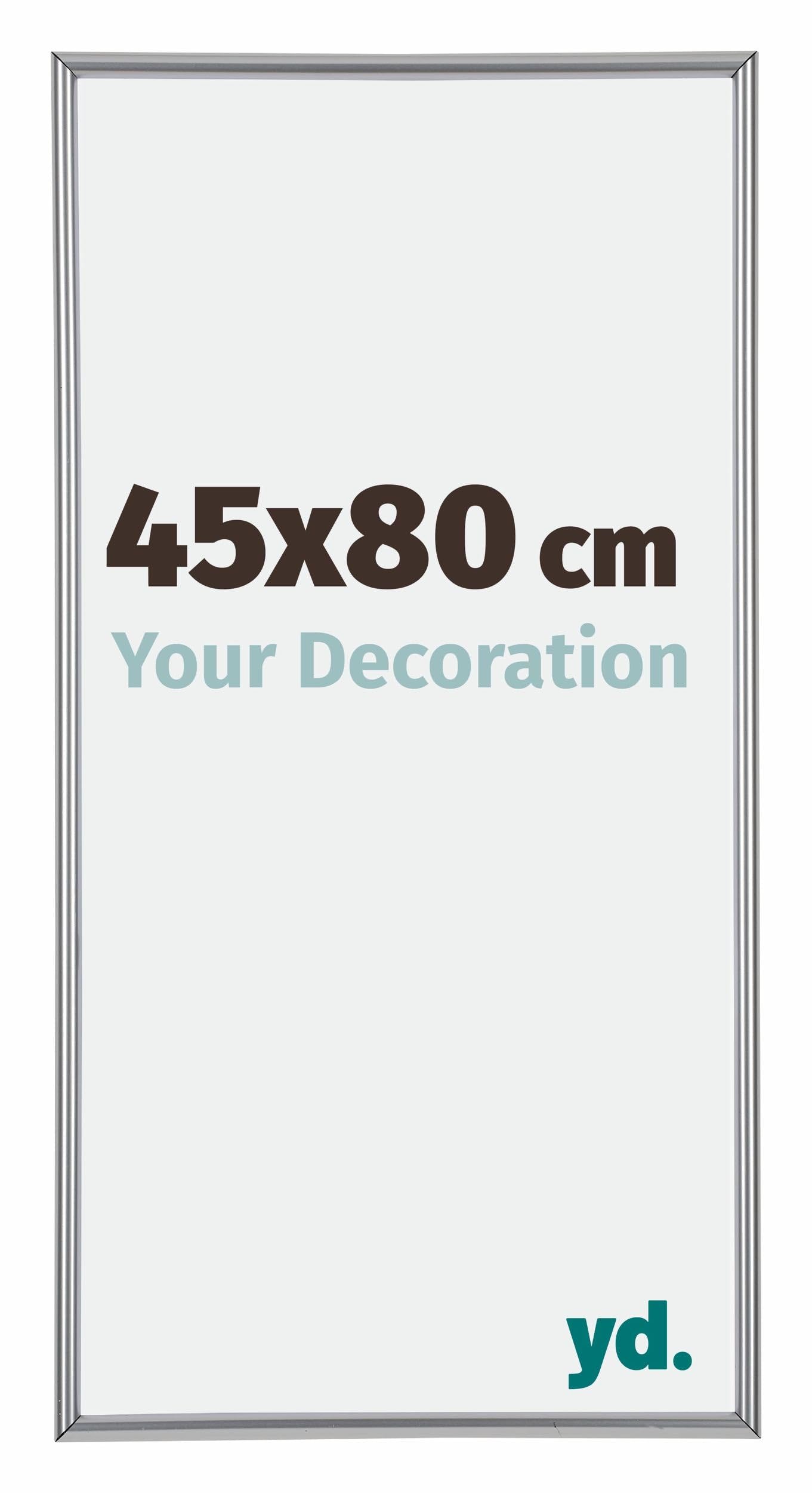 Your Decoration - Picture Frame 45x80 cm - Silver High Gloss - Decorative Wall Frame in Plastic with Antireflection - Frame 45x80 - Annecy — image 1